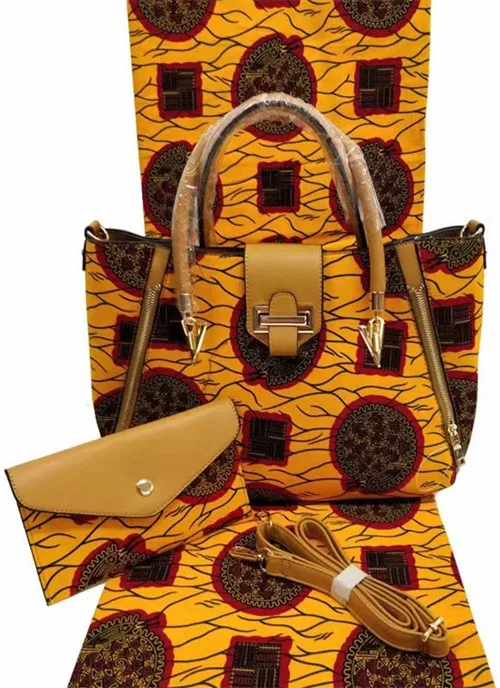 Горячая Распродажа, Анкара, ткань для пэчворка, африканская ткань с восковой печатью, 2 шт, Женская сумочка, хлопок, ткань, африканская ткань, TN-A2