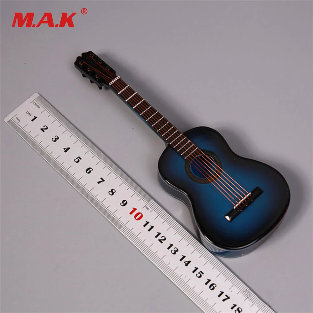 1/6 Scale Mini Guitar Model Classic Style Blue Color Action Figures BJD
