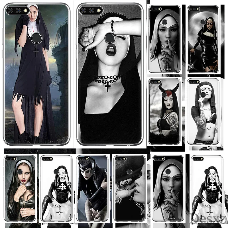 Nun Sexy Girl чехол для телефона Huawei Honor 6A 7A 7C 6C 7X Pro 8 8X 9 10 Lite Play | Мобильные телефоны и
