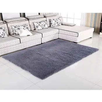 

New Fluffy Rug Anti-Skiding Shaggy Area Rug Dining Room Carpet Floor Mat Gray shaggy rugs shag rugs APJ