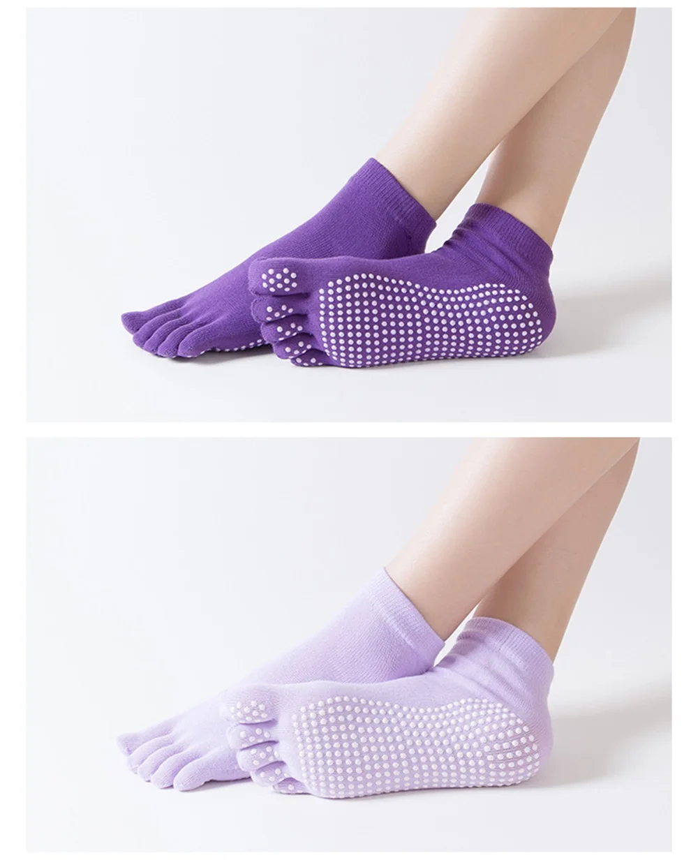 SPORTSHUB противоскользящие женские носки для йоги быстросохнущие носки для пилатеса и балета хорошее сцепление для леди хлопок спортивные носки NR0129