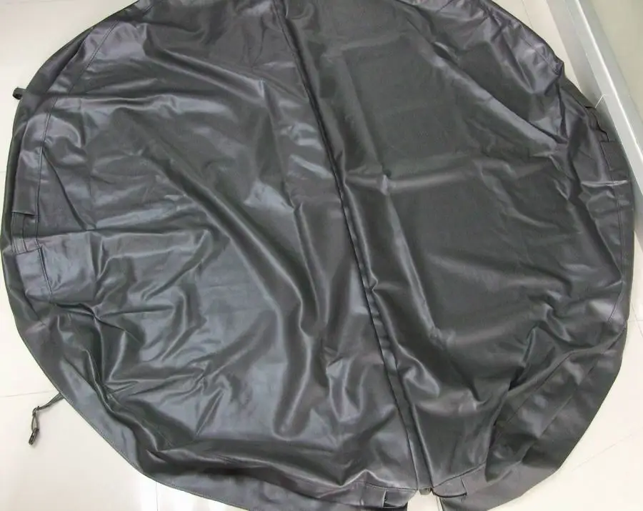 Round hot tub cover leather Diameter 225cm Blue color can do any other size