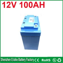 Free Shipping China manufacturer Maintenance Free lead acid deep cycle AGM battery 12v 100ah backup battery for solar system