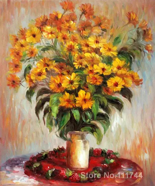 Peintures Pour Salon Jérusalem Artichauts De Claude Monet Fleur Art