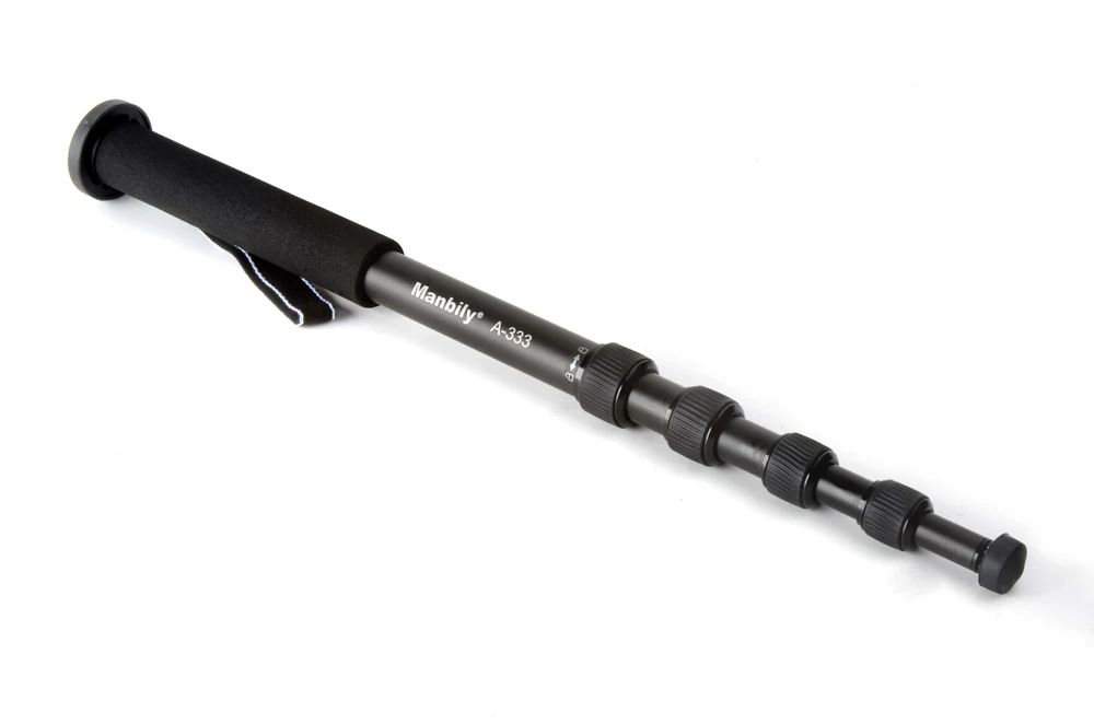 Алюминиевая видеокамера 1/4 ''и 3/8'' монопод Монопод с тройной ручкой