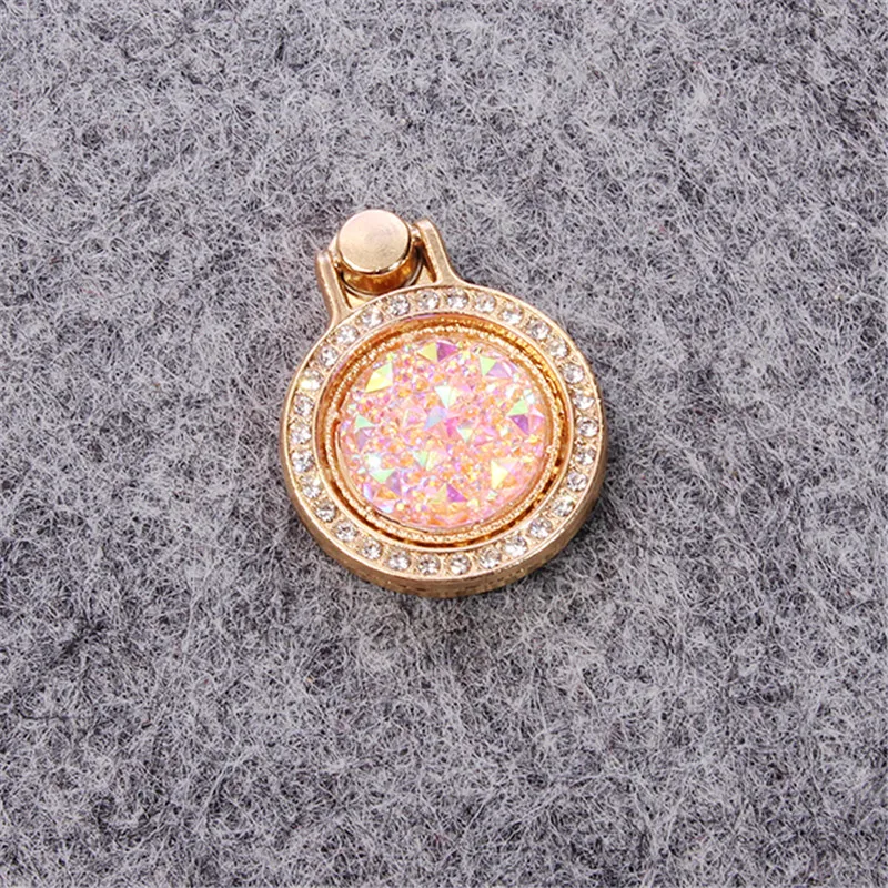 Luxury Diamond Finger Ring Holder Crystal Rhinestone Glitter Mirror Case With Gem Holders Stand For iphone X 6 7 8 plus Samsung