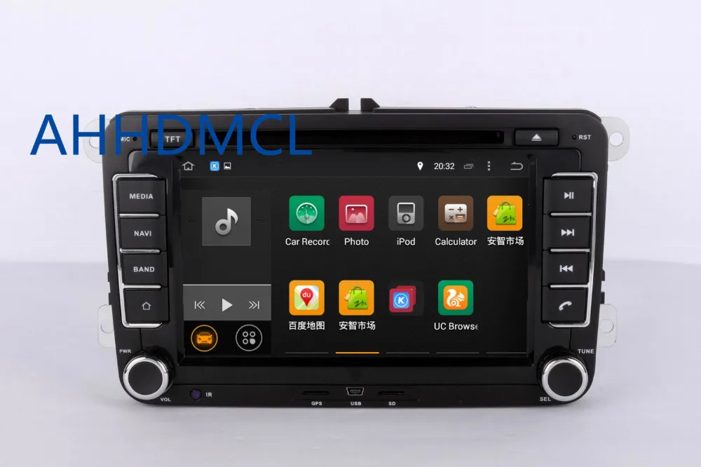 Top AHHDMCL Car Multimedia Player Stereo Radio Audio DVD Android 9.0 GPS Navigation 2G RAM For Universal 5
