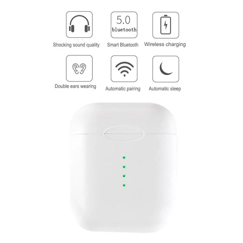 i10 TWS lk-te8 Bluetooth Earphones Wireless Bluetooth 5.0 Earbuds Touch control for iPhone Xiaomi Mobile Android