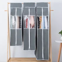 Большой водонепроницаемый пылезащитный чехол для одежды костюм платье пальто ткань Защитный чехол домашний пластиковый чехол для одежды сумка