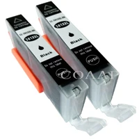 5pk pgi580 cli581 совместимый чернильный картридж для принтера Canon 580 581, подходит для работы с TR7550 TR8550 TS6150 TS6151 TS8150 TS9155 принтер - Цвет: 2pcs-- Small black