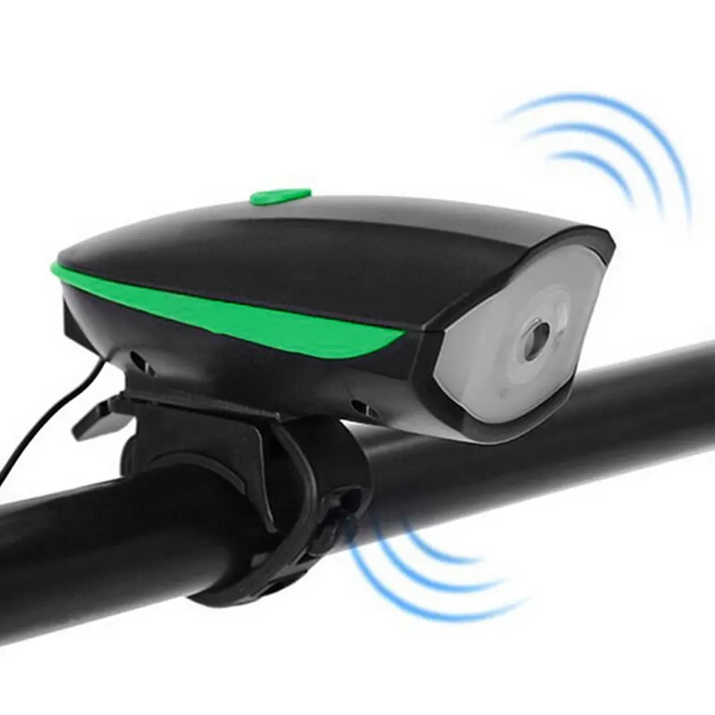

Bicycle Bell USB Charging Bike Horn Light Headlight Cycling Multifunction Ultra Bright Electric 120 db Horn Bike Bell