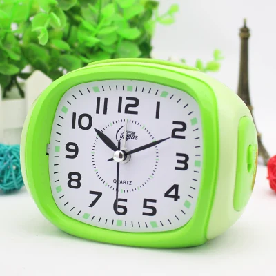 

Mute alarm clock students contracted and creative characters of the head of a bed small alarm clock children old bedroom alarm c