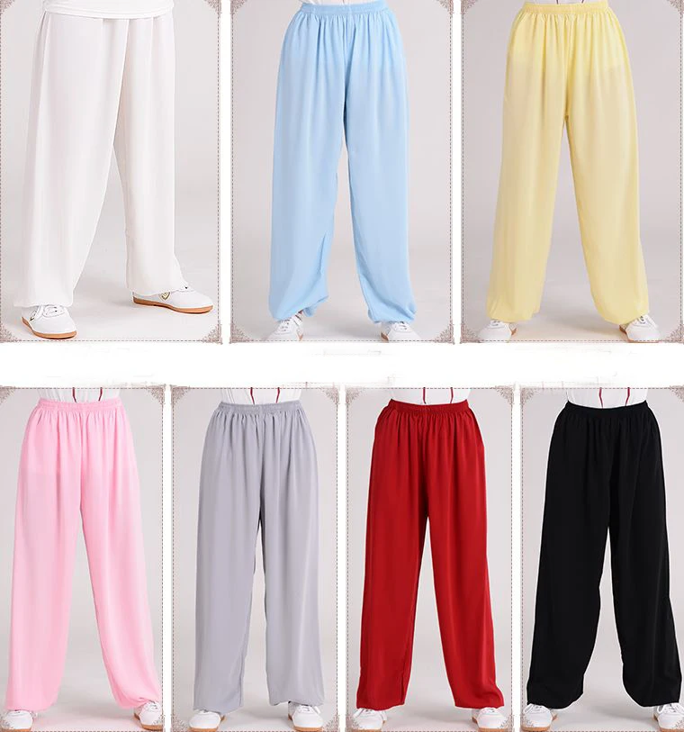 7color Unisex Male&female Tai chi pants taijiquan Spring&Summer