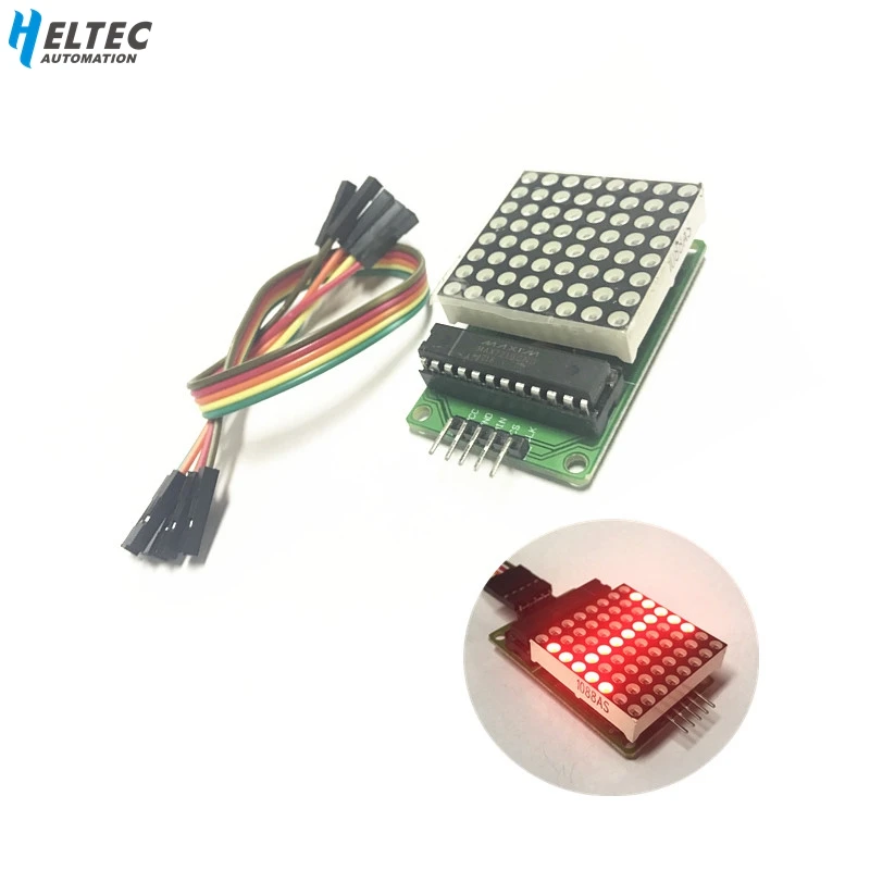 Модуль управления MAX7219 для Arduino 5 В интерфейсный модуль 8x8 выходной ток общий