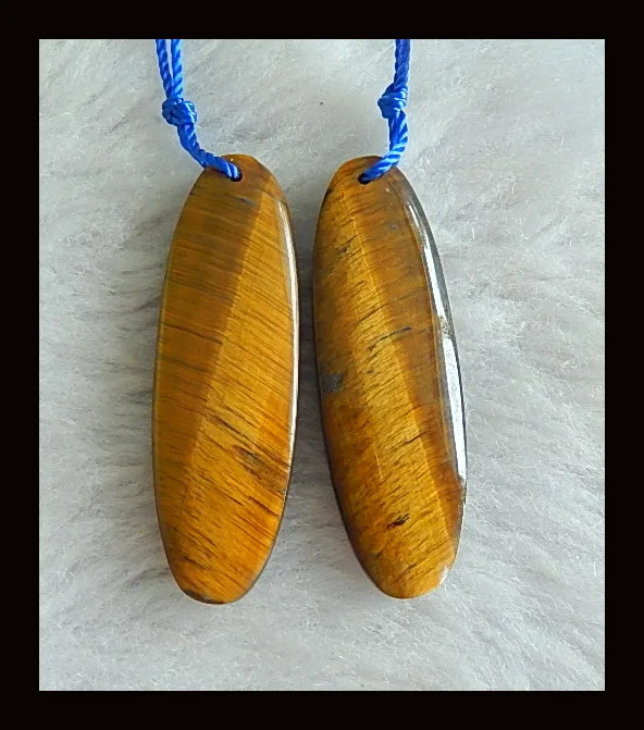 

Natural Tiger Eye Earring Bead,,Fashion woman Earring Jewelry,41x13x5mm,9.67g