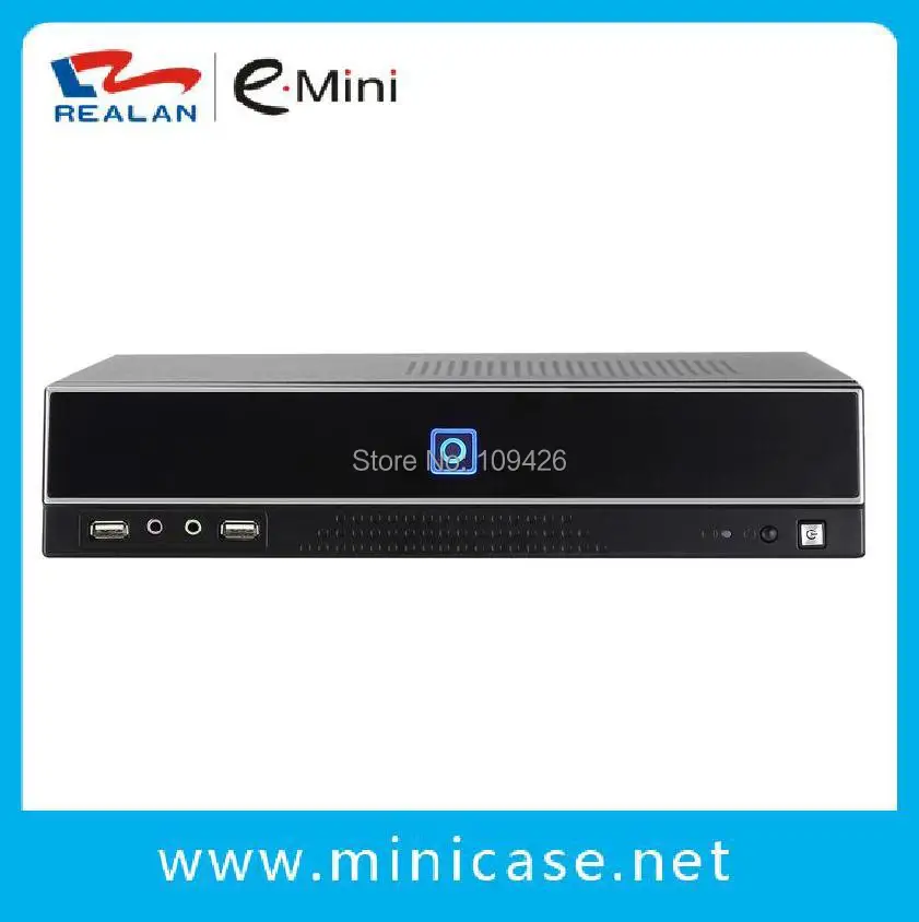 REALAN Mini ITX/MicroATX промышленный корпус поликарбонат E T01B с блоком питания 1 * PCI слот SGCC 0
