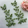 1Pair/2Pcs 19X12cm Forest Green Leaf Venise Lace Trim Wedding Sewing Applique Crafts Lace Fabric For Wedding Dress Decoration ► Photo 1/4