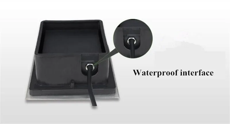 Luzes do Jardim Luzes de Quintal Lâmpadas à Prova Luz de Parede w ao ar Chão Subterrâneo Exterior 12 v 9 w 16 Livre Praça Enterrado d' Água Luz dc 24 de Parede Exterior Luzes de Quintal Dc