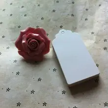 9*4.5 см белый пустой картонные бирки крафт-бумаги теги ювелирные изделия ценники карты теги с пеньковой веревкой 500 шт./лот