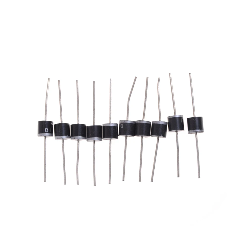 

2018 New 10pcs/lot 10.0 Amp 10a10 Silicon Rectifiers Rectifier Diode 10a 1000v R-6 10.0 Amp Silicon Rectifiers