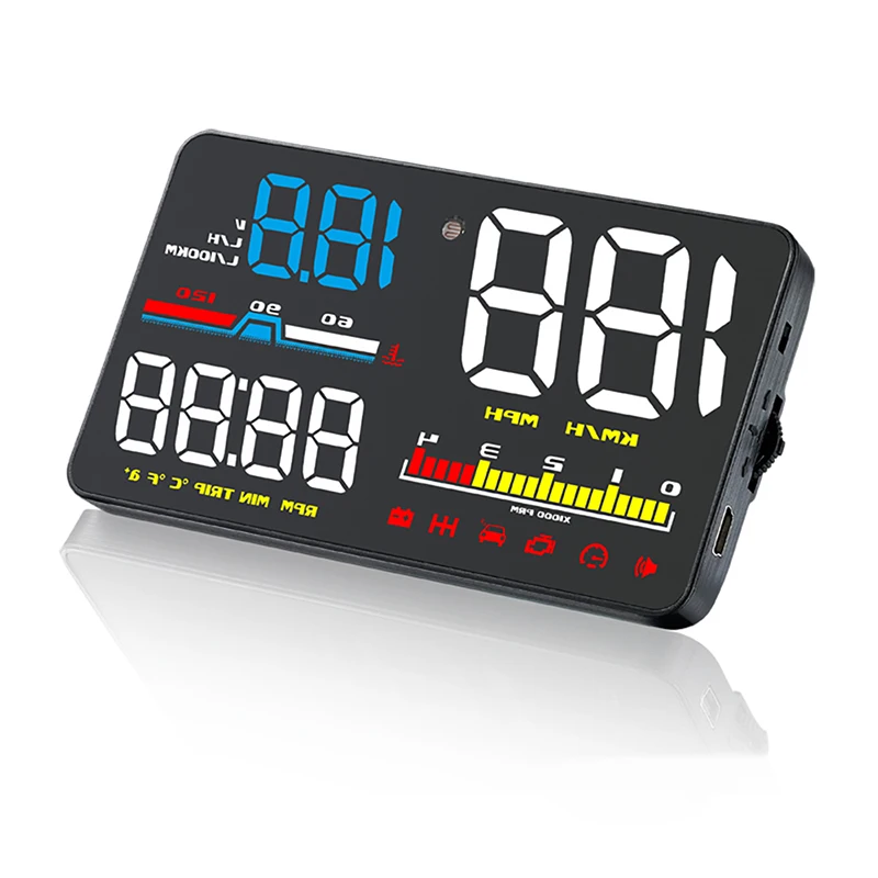 Автомобильный проектор D5000 OBD2 Hud лобовое стекло проекционный дисплей измеритель