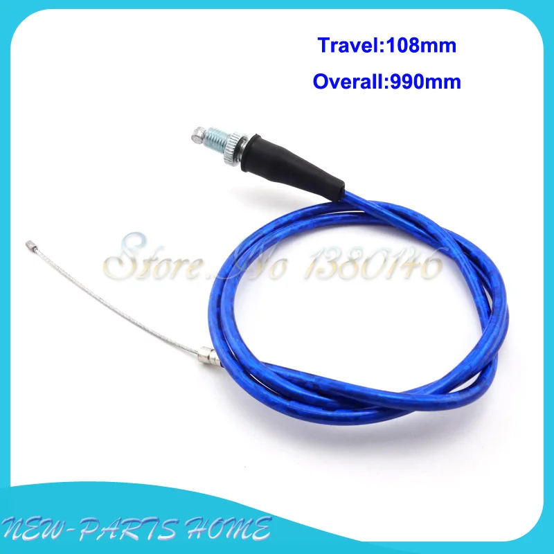Blue Throttle Cable For TTR SSR Thumpstar KLX110 CRF50 CRF70 XR50 Pit