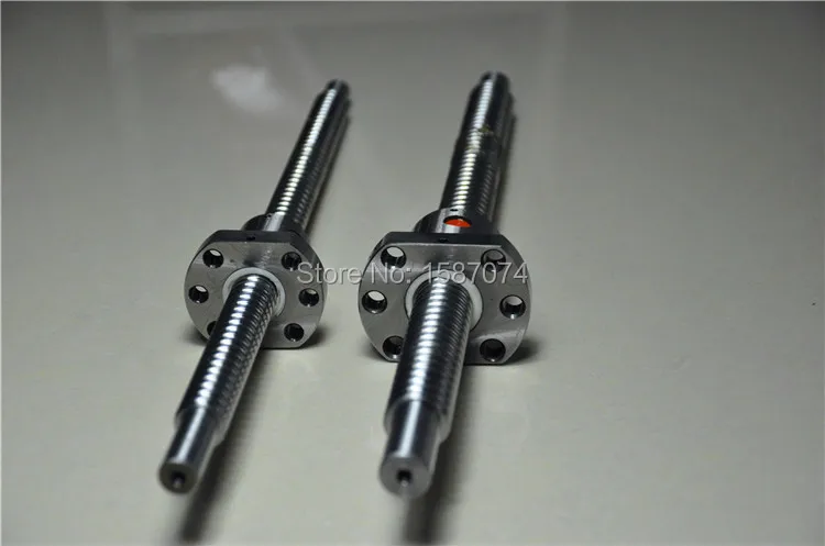 Rolled 1605 Ball screws -L500/750/1000mm-C7 Anti Backlash Rolled Ballscrew +3pcs ballnut for linear CNC Router