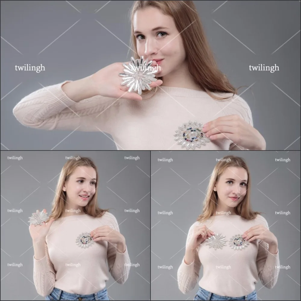 1 Piece Hot Fix Rhinestone Motif Children Baby Suit Crystal iron Crown Glass Patch Applique For Baby Clothes Rhinestone Patches