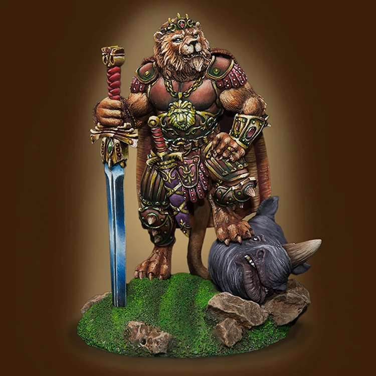 

40mm LION, Resin Model figure GK, Animal fantasy theme, Unassembled and unpainted kit