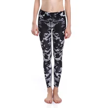 Sexy Women Slim Mysterious Bats Yoga Pants Leggings Elastic Slim Sports Tights Quick-drying Breathable Fitness Girls Trousers