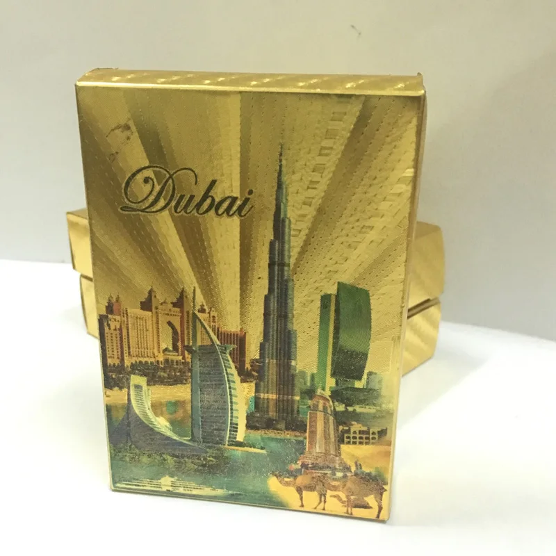 

24k Gold Plated Playing Cards Poker Set Gold Plated Playing Cards Plastic Waterproof Jouer Aux Cartes Deck Poker Board Games