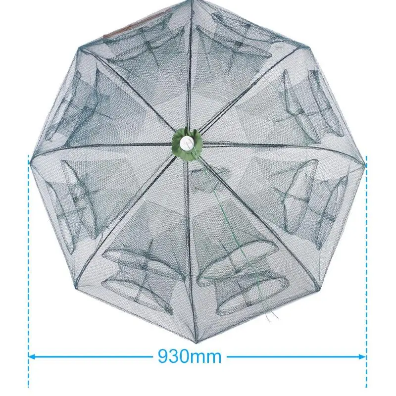 Портативный автоматический складной зонт Тип рыболовная сетка клетка для креветок для краба, рыбы Накидная рыболовная сеть 6 8 10 12сеть рыболовная подсак рыболовный для рыбалки ракаловки для ловли раков - Цвет: Type A 16 Holes
