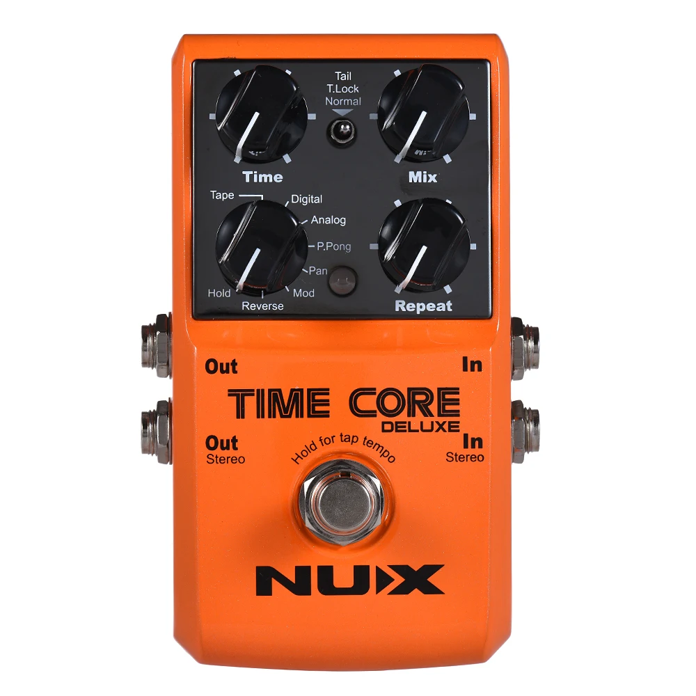 NUX TIME CORE DELUXE Electric Guitar Digital Delay Effect Pedal with 7 Delay Types 40s Loop