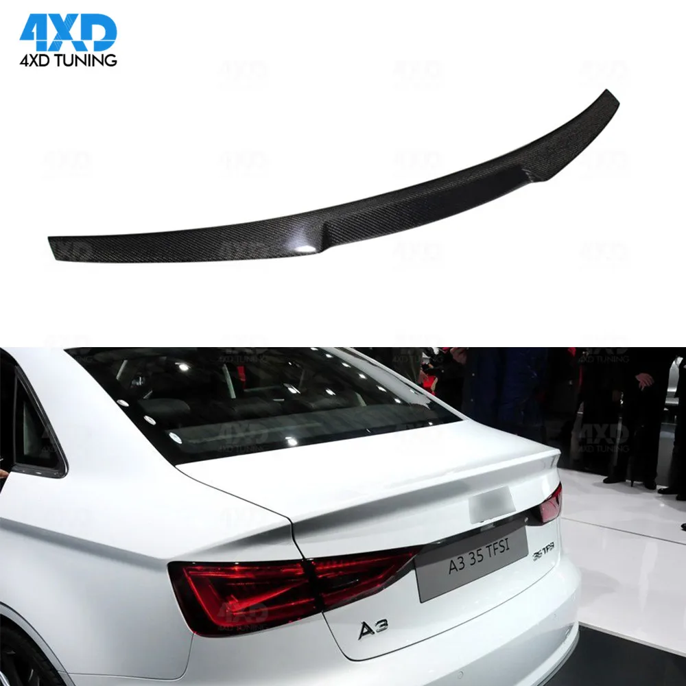 A3 8V УГЛЕРОДНЫЙ спойлер новый стиль M4 для Audi S3 задний Багажник крыло седана