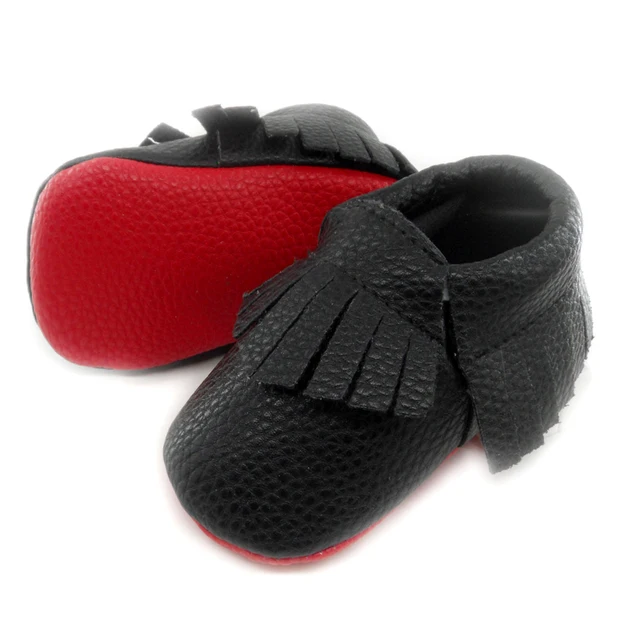 baby shoes with red bottoms