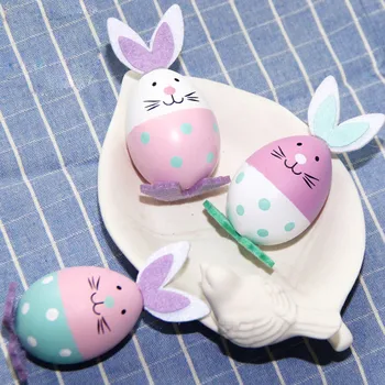 

3pcs Puzzle Easter Egg Easter Decoration DIY Rabbit Egg Rabbit Pattern Easter Decoration Family Children's Toys 6.21