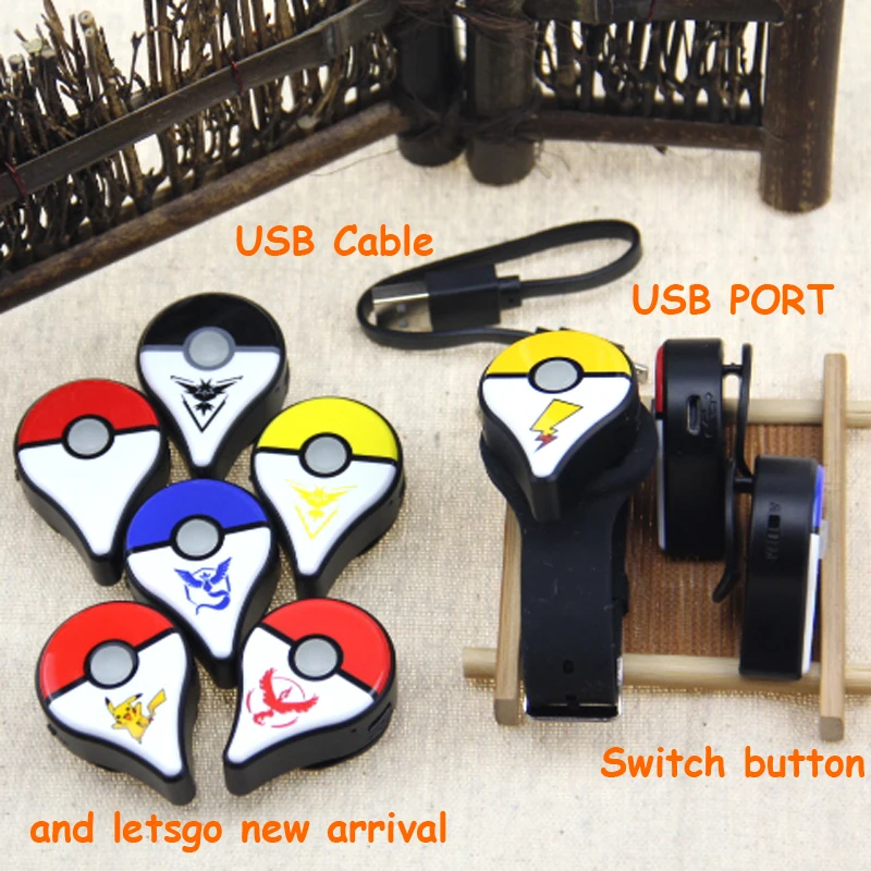 

Auto catch switch For Pokemon Go Plus Bluetooth Wristband Bracelet Watch Game Accessories with Rechargeable battery USB Port