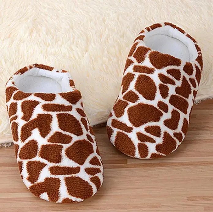 

SunNY Everest New cotton slippers Home wooden floor non-slip slippers no voice shoes soft sole suede indoor half-strap mute milk