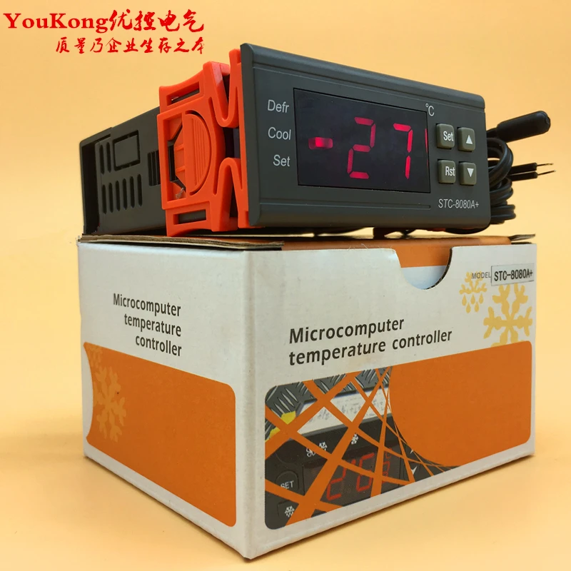 STC-8080A+ регулятор температуры для морозильник для морепродуктов холодильника