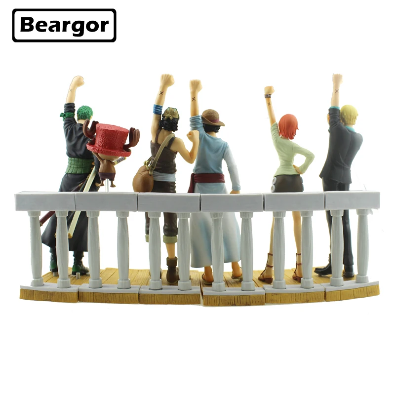 

6pcs Set One Piece Memory of Alabasta Arc Luffy Zoro Sanji Nami Usopp Chopper Boxed PVC Anime Action Figure Model Doll Toys Gift