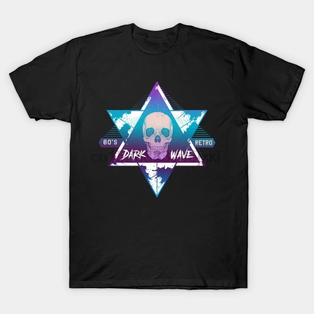 

Men Short sleeve tshirt RETRO DARK WAVE Retrowave T Shirt Women t-shirt