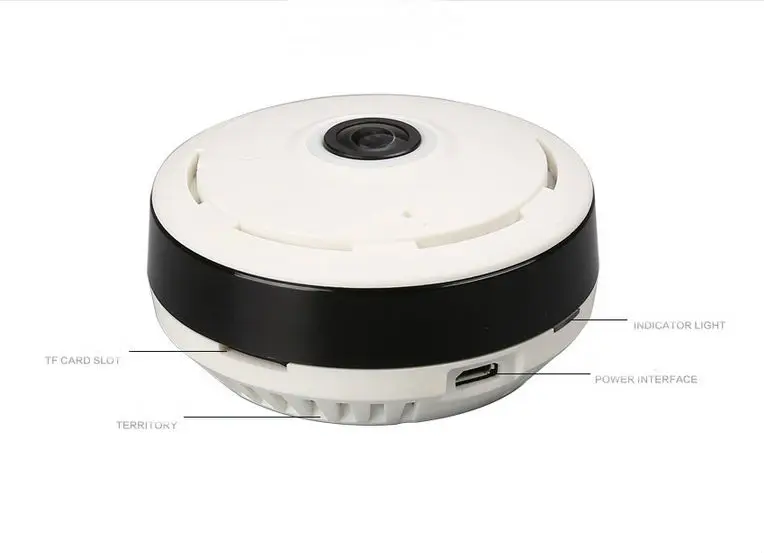 Yobang Security Wireless IP Camera 360 View Panoramic Fish-eye WiFi Support SD Card 960P Smart Security CCTV Camera Night Vision