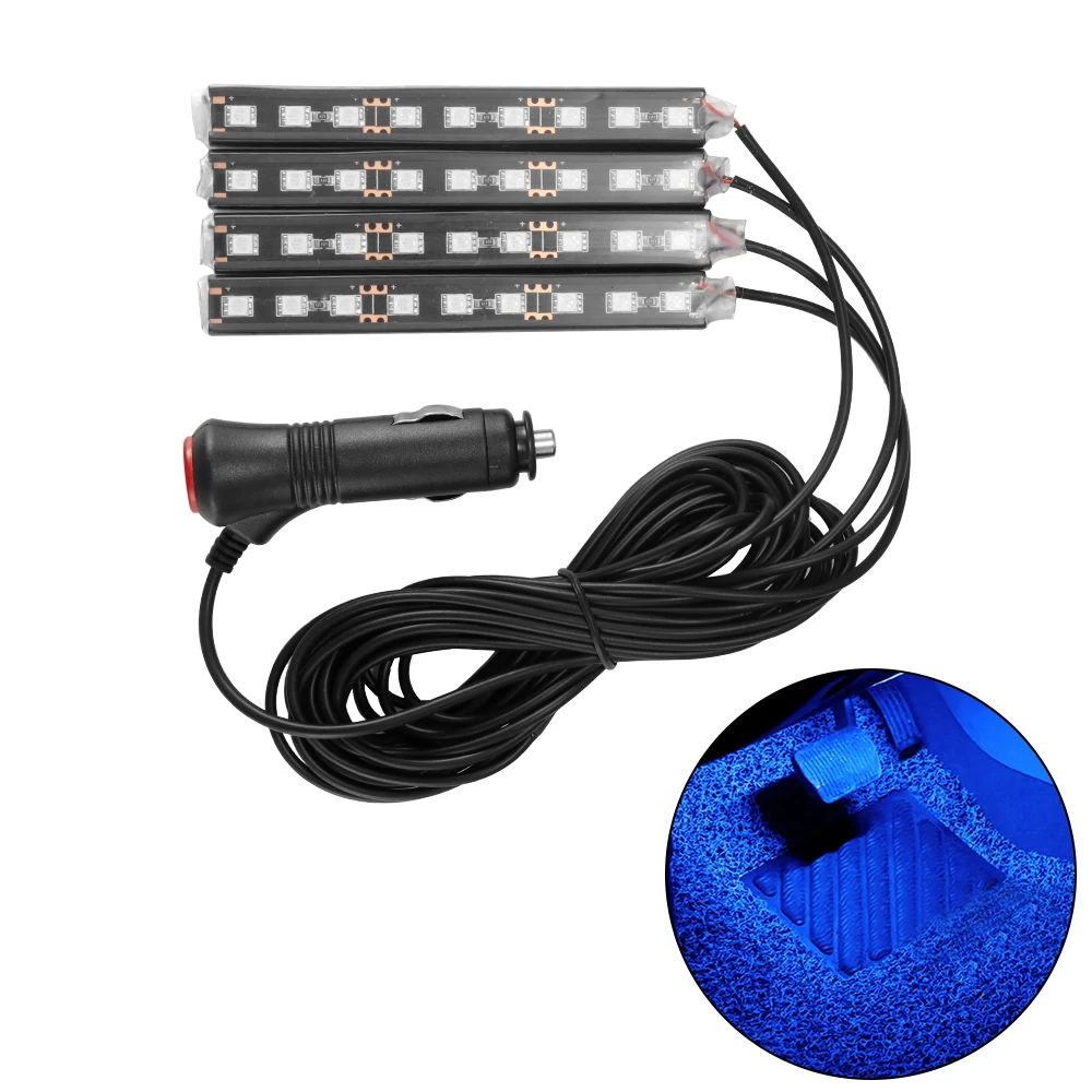 Car Interior Lights 36 LED Car Under Dash Lights Floor Foot Lights with