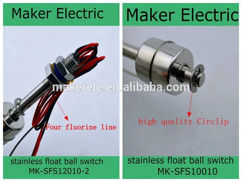 220 В 1A 50 Вт MK-SFS18010 аквариум нержавеющая сталь горизонтальный Поплавковый выключатель уровня воды сенсор