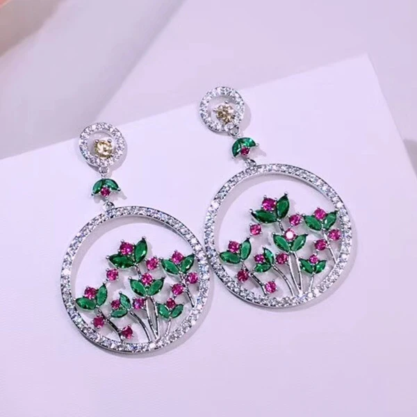 Designer Fashion Copper Jewelry 3A Cubic Zirconia Party Earring | Украшения и аксессуары