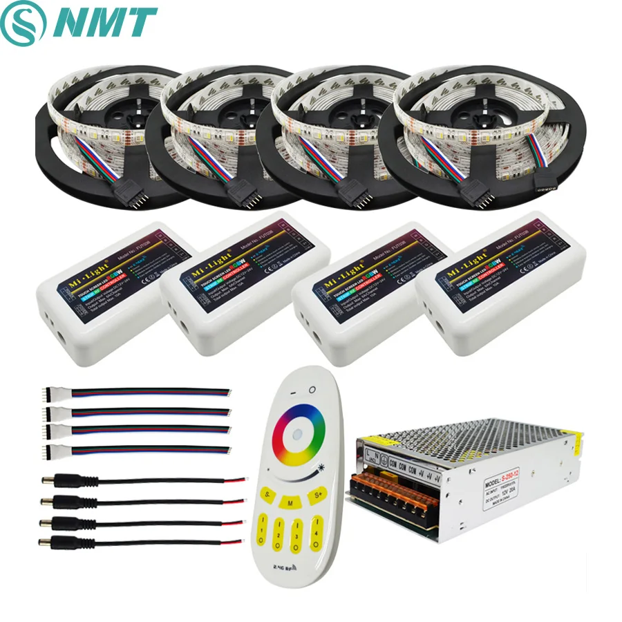 5 20 м RGB/W Светодиодная лента 5050 водонепроницаемая IP20/IP65 DC12V 4 цвета в 1 светодиодный