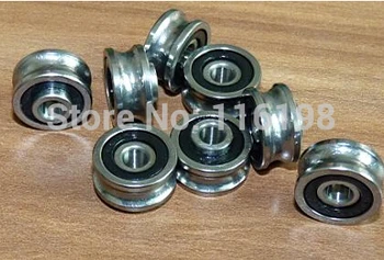 

10PCS SG15-10 RS V17 U Groove pulley ball bearings 5x17x8mm Track guide roller bearing ABEC5