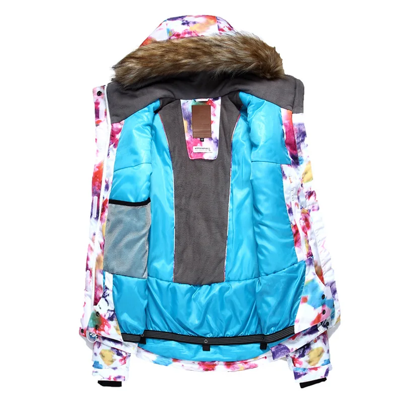 جديد نمط المرأة التزلج الدعاوى تزلج جاكيتات الشتاء للماء الرياضة الثلوج الفتيات على الجليد نوعية جيدة شحن مجاني