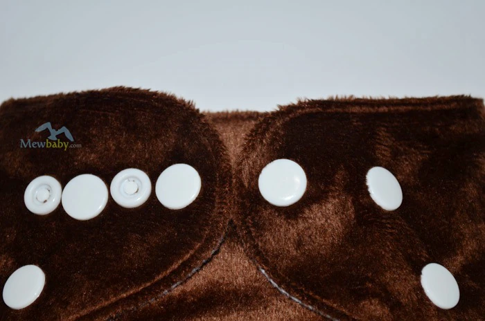 Coffee Colour AI2 Cloth Diaper Minkey Pocket Diaper With One 3-Layer Microfiber Insert FS10