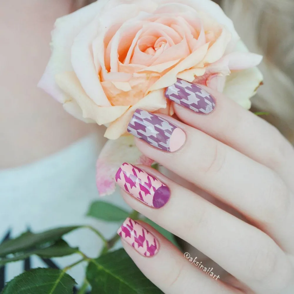 BORN PRETTY Geometic Flower Nail Art Stamp Plate Classic Traingle Heart маникюрный шаблон пластина с изображениями для нейл-арта